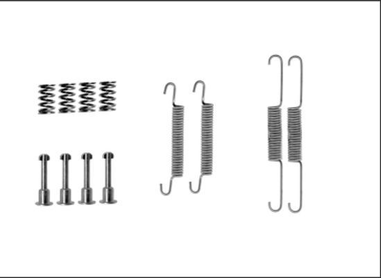 HELLA PAGID Комплектующие, стояночная тормозная система 8DZ 355 206-161